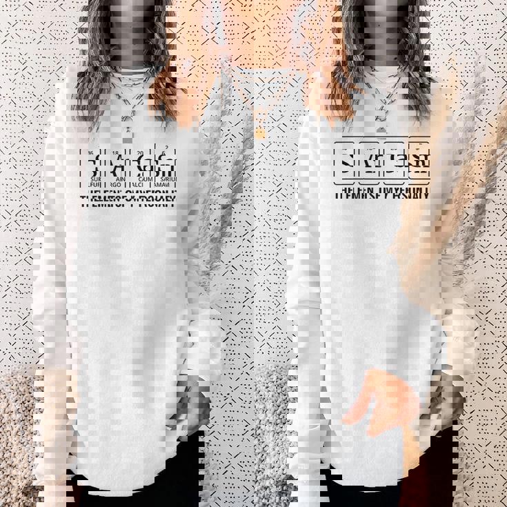 Sarcasm The Elements Of My Personality Periodic Table Sweatshirt Gifts for Her