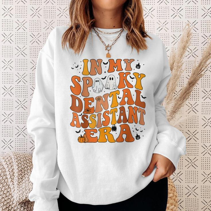 In My Spooky Dental Assistant Era Dentist Halloween Sweatshirt Gifts for Her