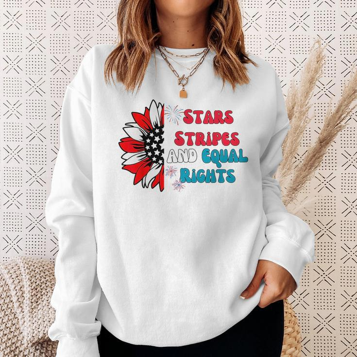 Stars Stripes And Equal Rights Equal Rights Funny Gifts Sweatshirt Gifts for Her
