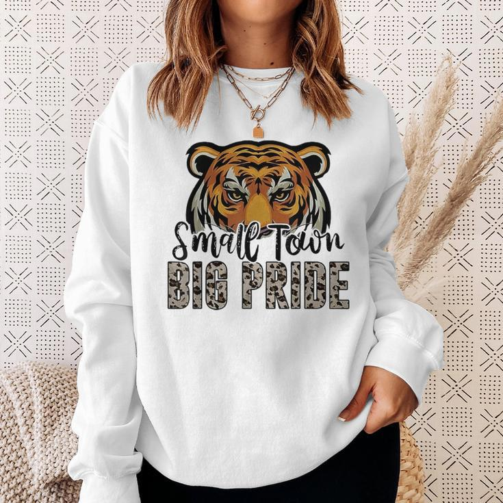 Tigers School Sports Fan Team Spirit Football Leopard Sweatshirt Gifts for Her