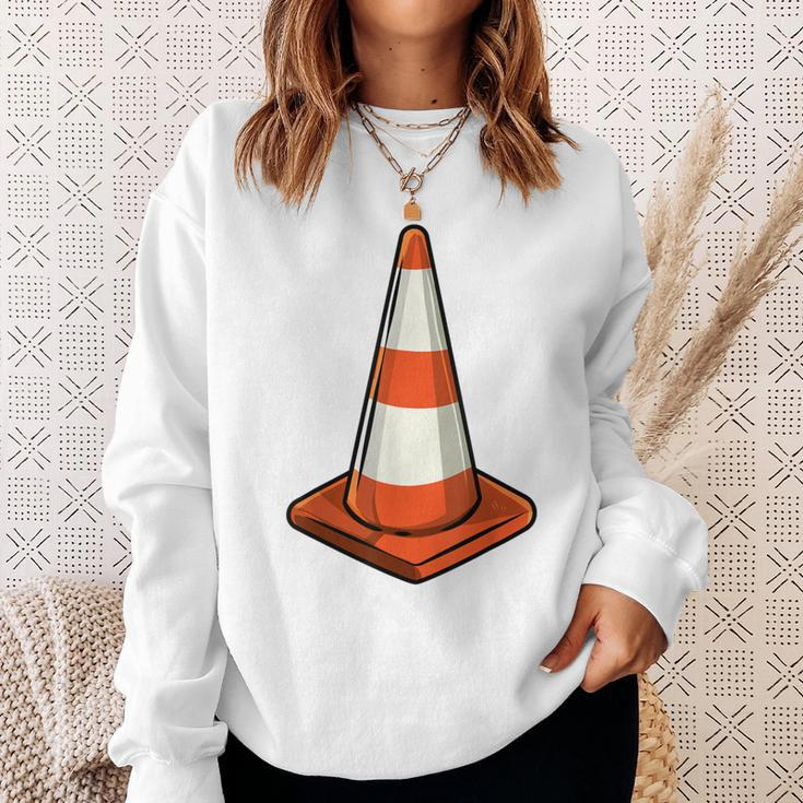 Traffic Cone Lazy Halloween Costume Easy Last Minute Sweatshirt Gifts for Her