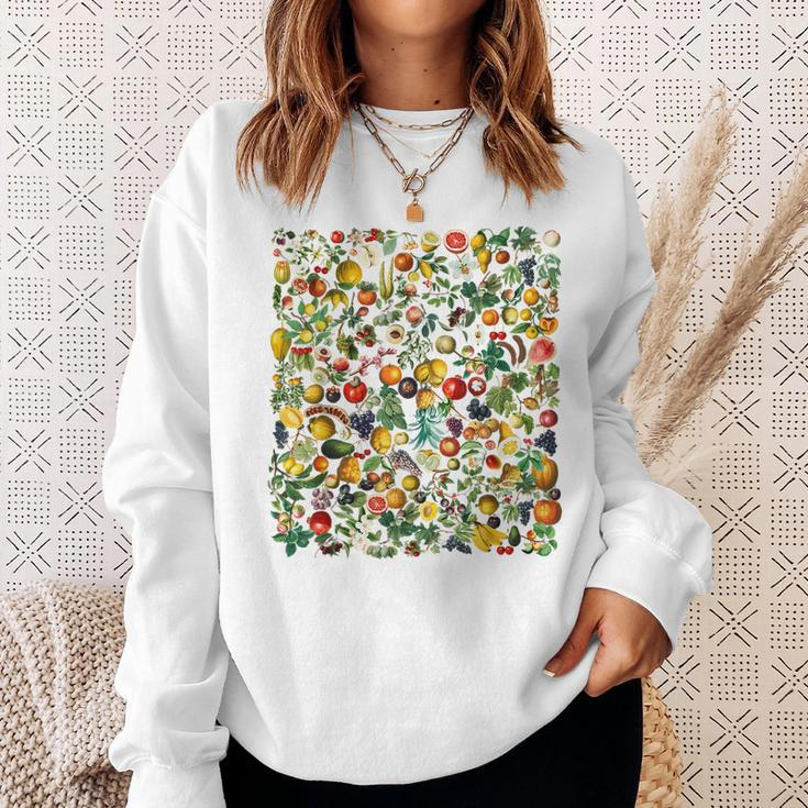 Vegetables And Fruits Beautiful Botanical Sweatshirt Gifts for Her