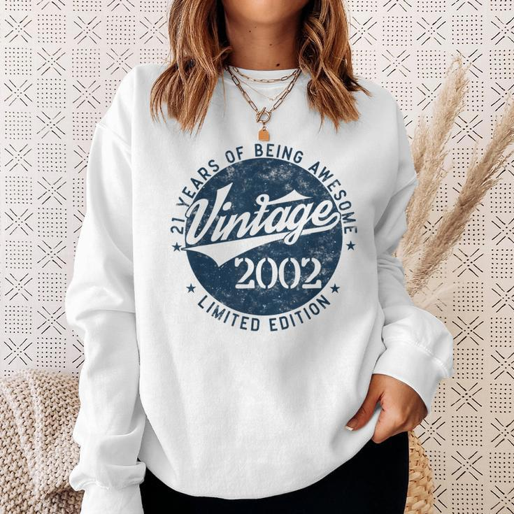 Vintage 2002 Limited Edition 21 Year Old Gifts 21St Birthday Sweatshirt Gifts for Her