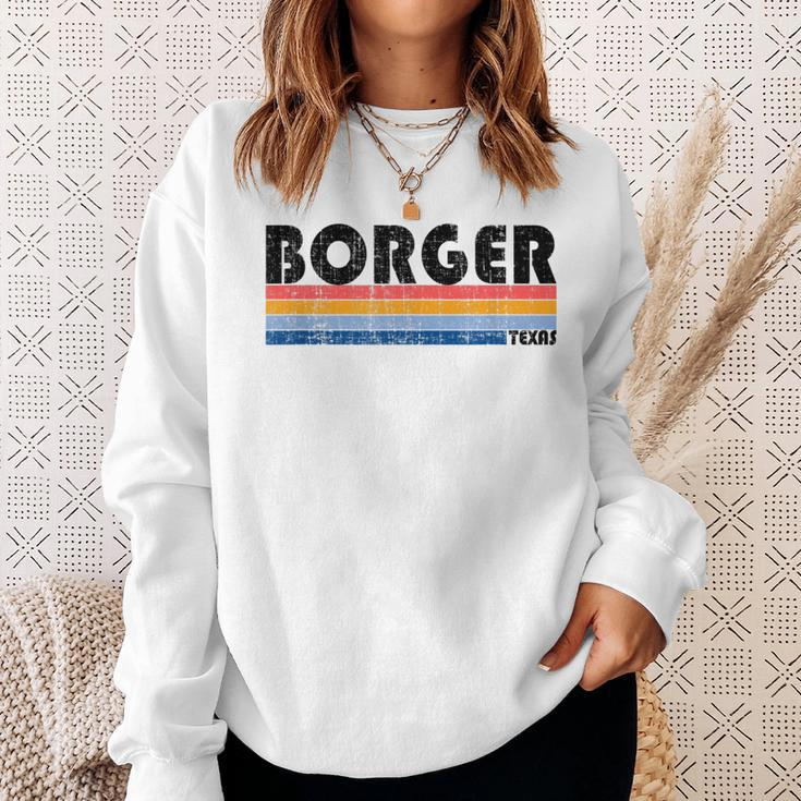Vintage 70S 80S Style Borger Tx Sweatshirt Gifts for Her