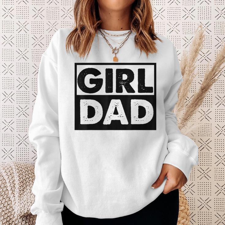 Vintage Girl Dad Proud Men Daddy Father Of Girl Dad Sweatshirt Gifts for Her