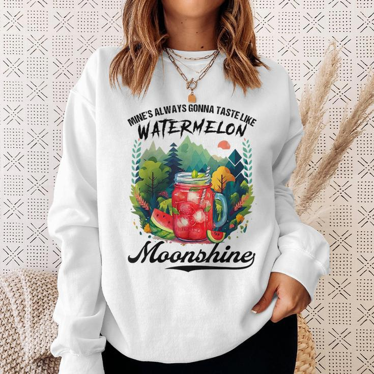 Watermelon Moonshine Retro Country Music Sweatshirt Gifts for Her