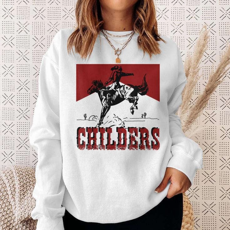 Western Cowgirl Punchy Childers Rodeo Childers Cowboy Riding Sweatshirt Gifts for Her