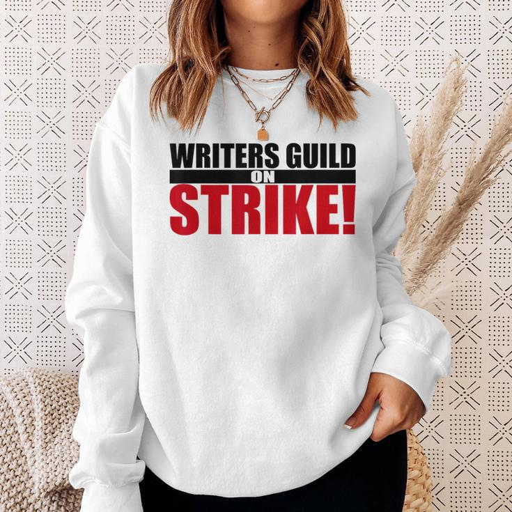 Wga Strike - Writers Guild On Strike Writers Guild America Sweatshirt Gifts for Her