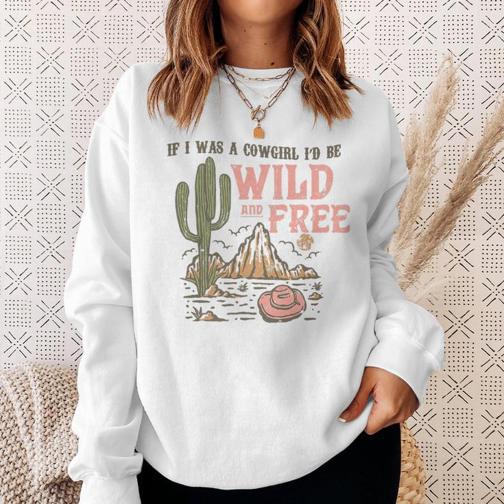 Wild And Free Cowgirl Howdy Rodeo Texas Western Southern Sweatshirt Gifts for Her