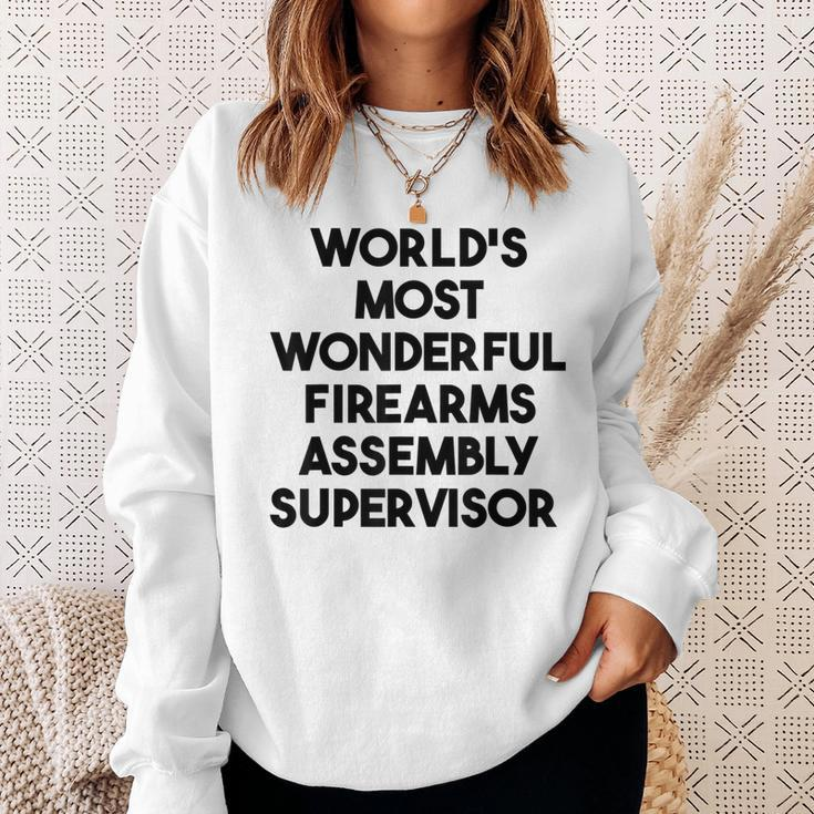 World's Most Wonderful Firearms Assembly Supervisor Sweatshirt Gifts for Her