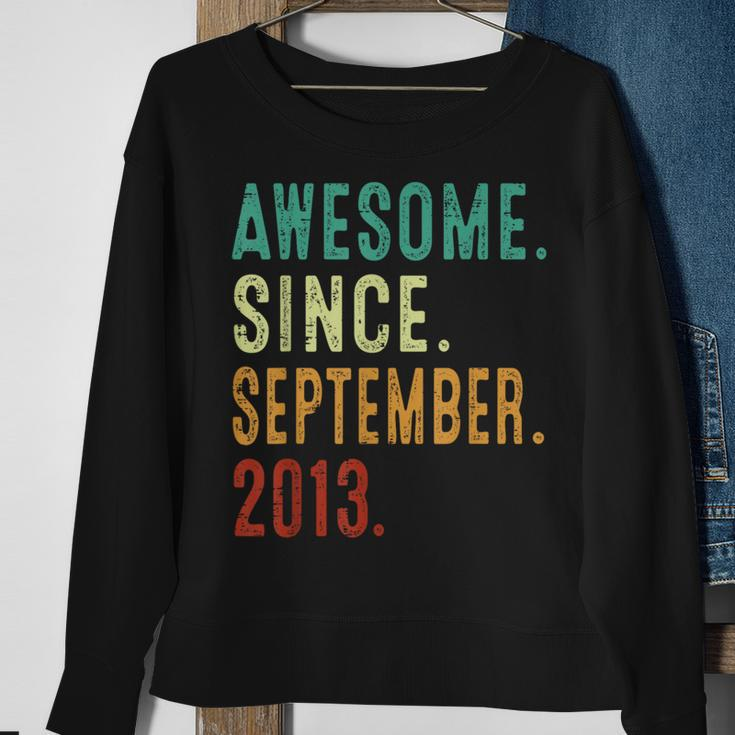 10 Year Old Awesome Since September 2013 10Th Birthday Sweatshirt Gifts for Old Women