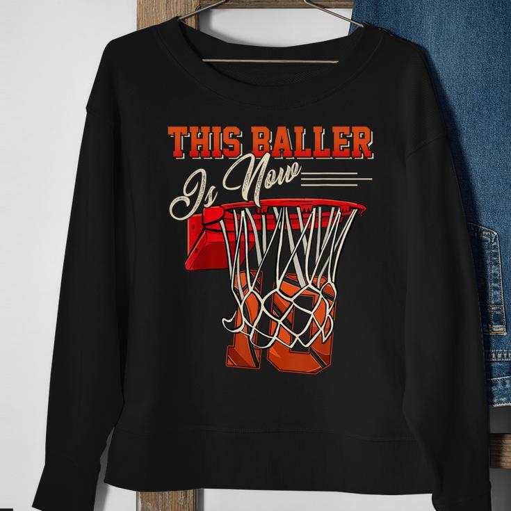 10Th Birthday For Boy Basketball 10 Years Old Kid Gift Sweatshirt Gifts for Old Women
