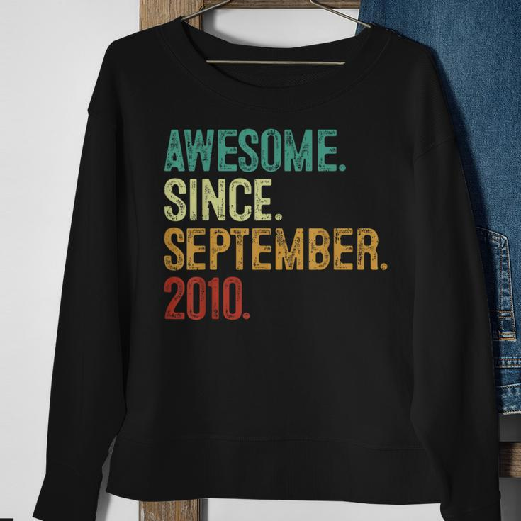 13 Year Old Awesome Since September 2010 13Th Birthday Sweatshirt Gifts for Old Women