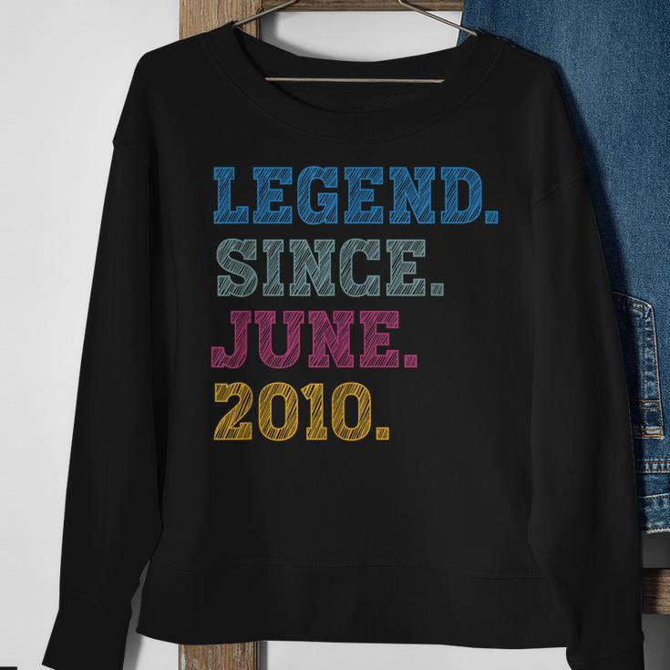 13-Year-Old Legend Since June 2010 13Th Birthday Sweatshirt Gifts for Old Women
