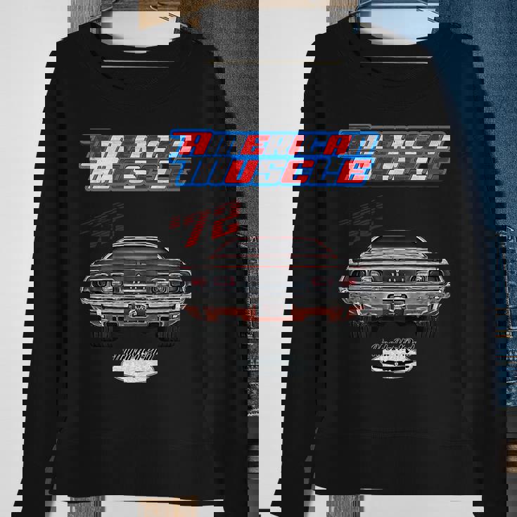 1972 ChallengerHot RodMuscle CarMagnumRT Se440Rally Sweatshirt Gifts for Old Women