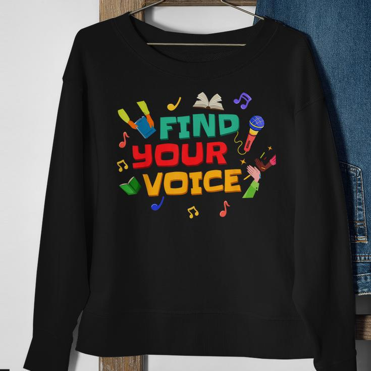 2023 Iread Summer Kids Reading Library Find Your Voice Sweatshirt Gifts for Old Women