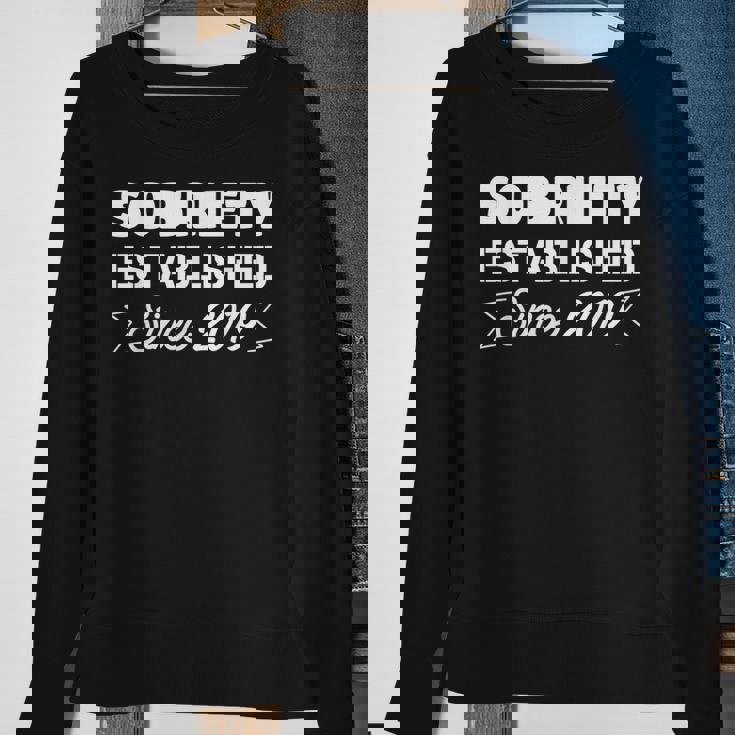 3 Years Sober Sobriety Celebration Appreciation 2019 Sober Sweatshirt Gifts for Old Women