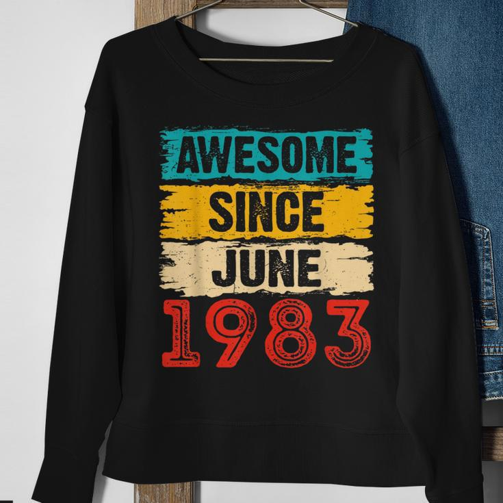 40 Year Old Awesome Since June 1983 40Th Birthday Gifts Sweatshirt Gifts for Old Women