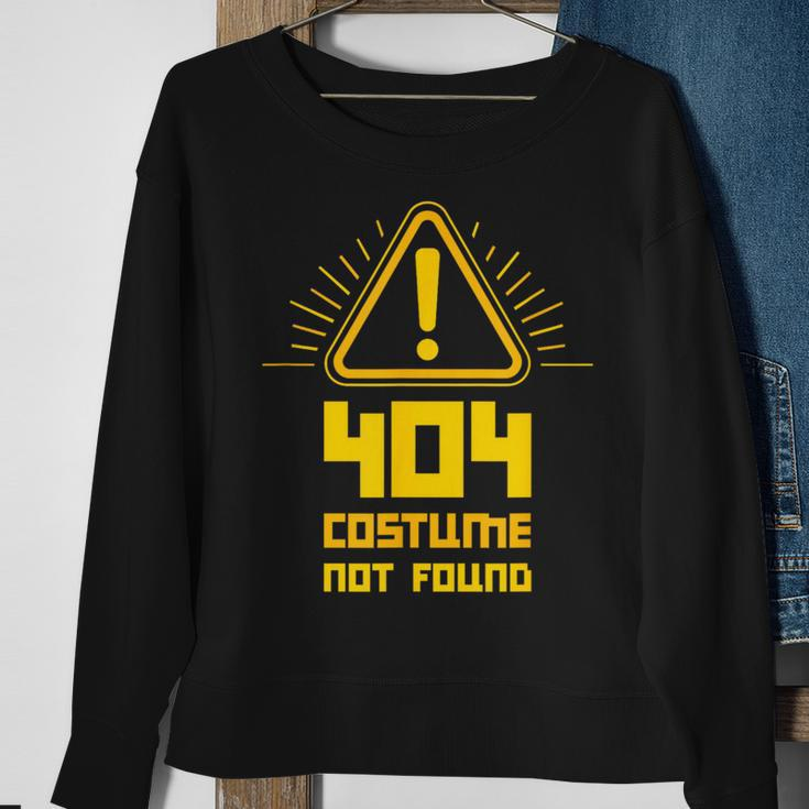 404 Error Costume Not Found Computer Glitch Sweatshirt Gifts for Old Women