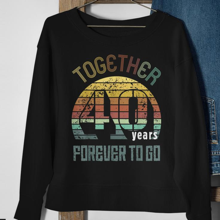 40Th Years Wedding Anniversary Gifts For Couples Matching 40 Sweatshirt Gifts for Old Women