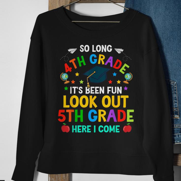 4Th Grade 5Th Here I Come First Day Back To School Kids Sweatshirt Gifts for Old Women