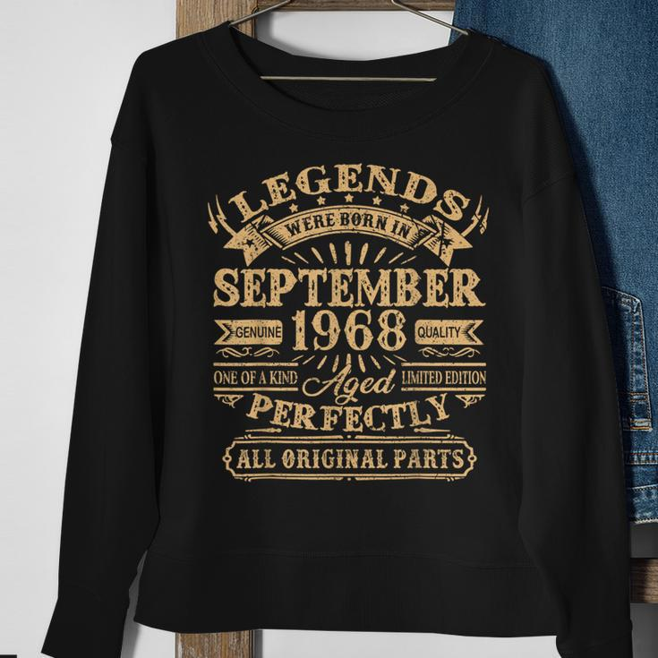 55Th Birthday Decoration Legends Born In September 1968 Sweatshirt Gifts for Old Women