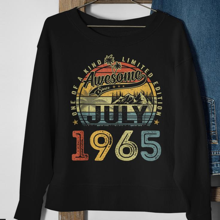 58 Years Old Birthday Awesome Since July 1965 58Th Birthday Sweatshirt Gifts for Old Women