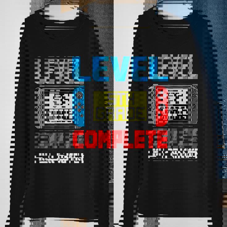 5Th Grade Level Complete Gamer Class Of 2023 Graduation Gift Sweatshirt Gifts for Old Women