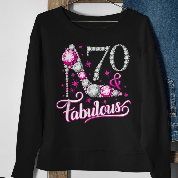 70Th Birthday Seventy And Fabulous Ladies Sweatshirt Gifts for Old Women