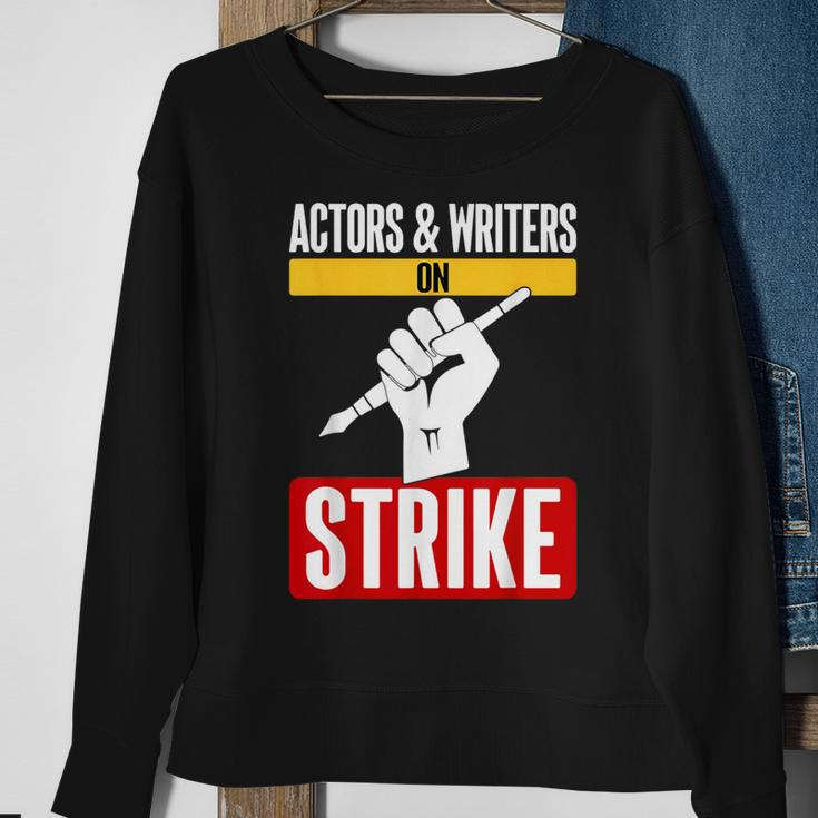 Actors And Writers On Strike Fair Wages I Stand With Wga Sweatshirt Gifts for Old Women