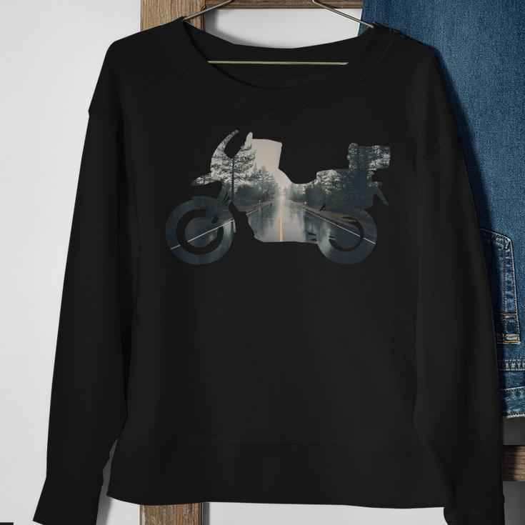 Adventure Motorcycle Bike Travel Off Road Nature Sweatshirt Gifts for Old Women