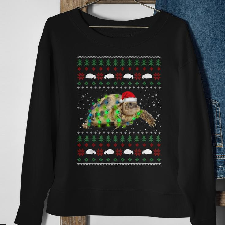 African Sulcata Tortoise Ugly Christmas Sweater Sweatshirt Gifts for Old Women