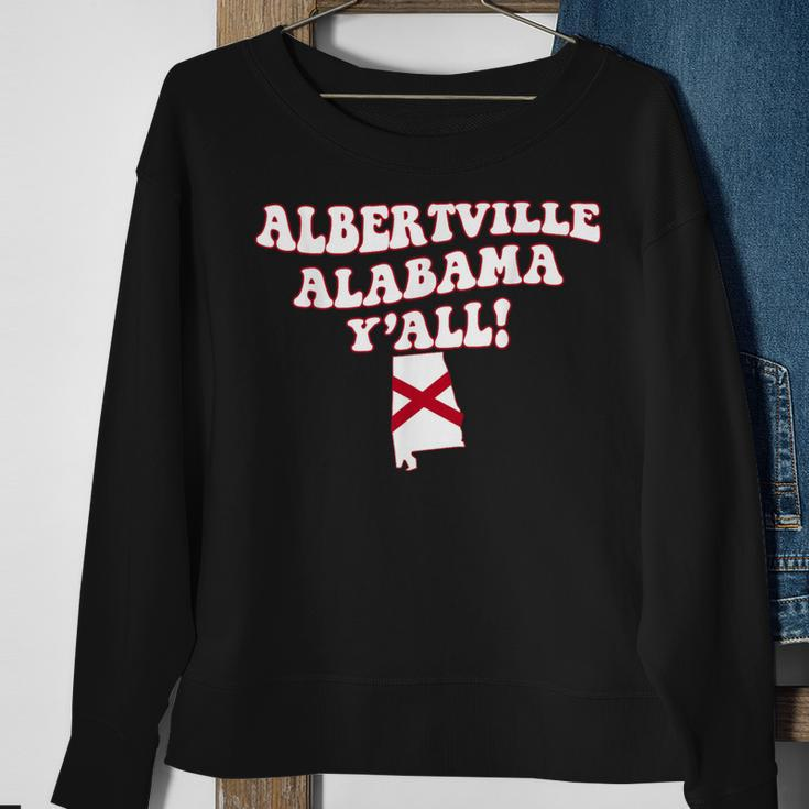 Albertville Alabama Y'all Al Southern Vacation Sweatshirt Gifts for Old Women