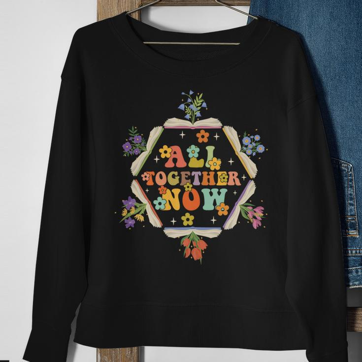 All Together Now Summer Reading Program 2023 Books Lovers Sweatshirt Gifts for Old Women