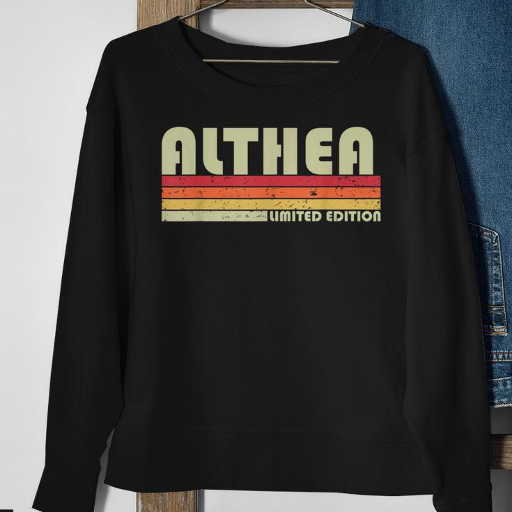 Althea Gift Name Personalized Retro Vintage 80S 90S Birthday 90S Vintage Designs Funny Gifts Sweatshirt Gifts for Old Women