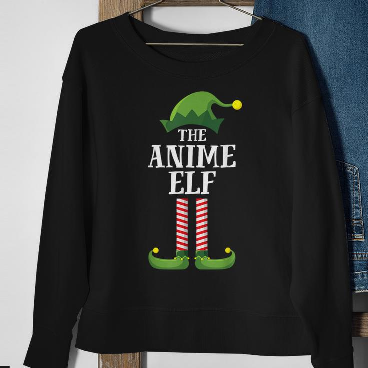 Anime Elf Matching Family Group Christmas Party Elf Sweatshirt Gifts for Old Women