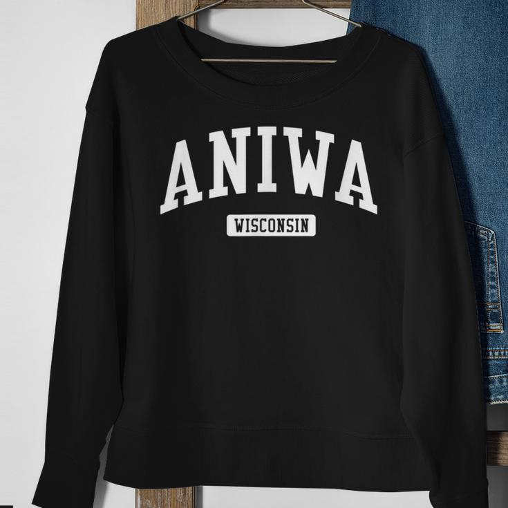 Aniwa Wisconsin Wi College University Sports Style Sweatshirt Gifts for Old Women