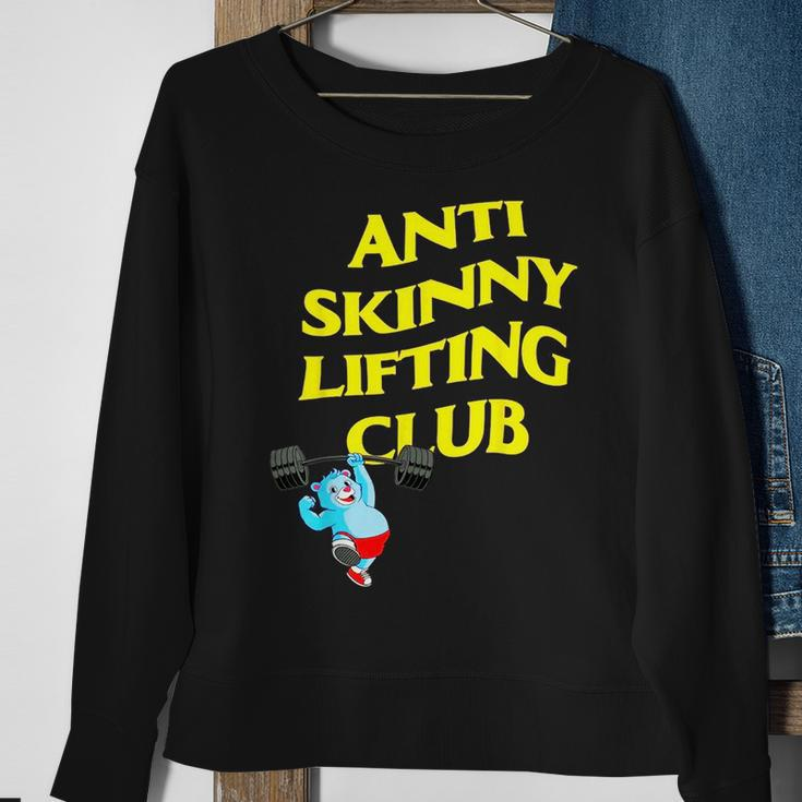 Anti Skinny Lifting Club Weightlifting Bodybuilding Fitness Sweatshirt Gifts for Old Women