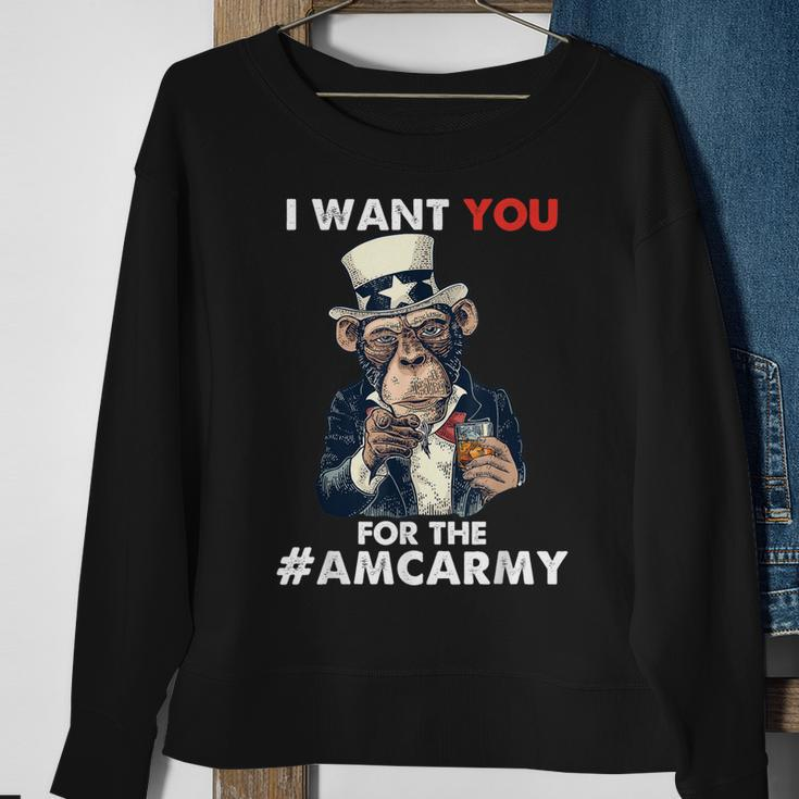 Apes Together We Strong To The Moon For The Ape Amc Army Sweatshirt Gifts for Old Women