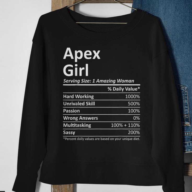 Apex Girl Nc North Carolina Funny City Home Roots Usa Gift Usa Funny Gifts Sweatshirt Gifts for Old Women