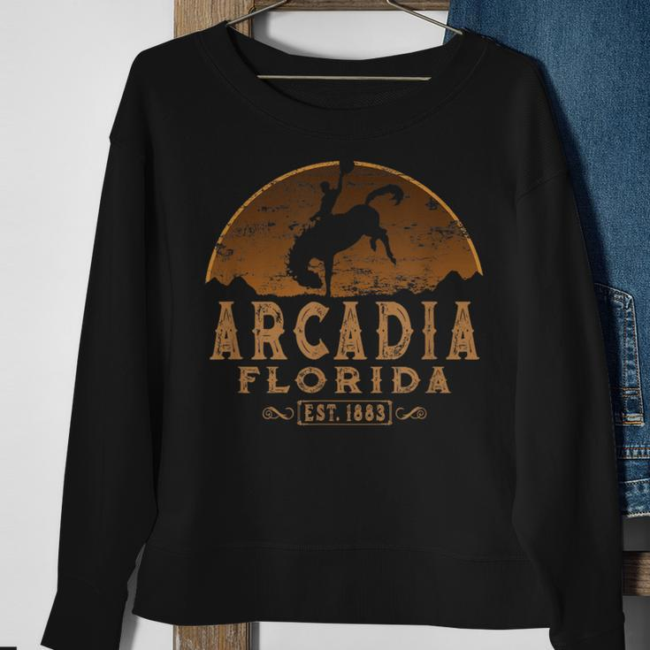 Arcadia Florida Fl Rodeo Cowboy Sweatshirt Gifts for Old Women