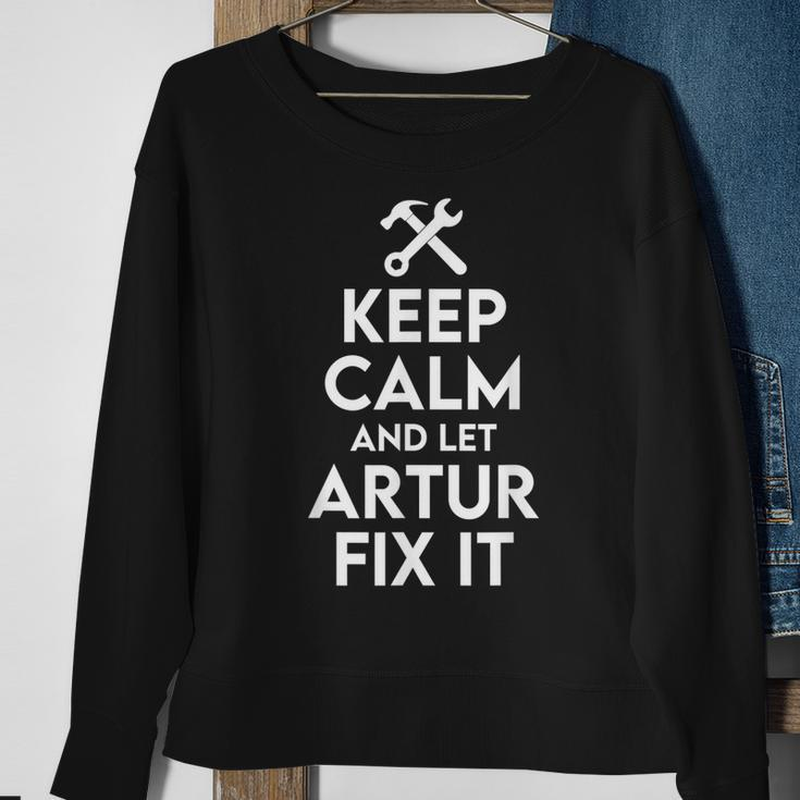 Artur Handyman Birthday Name Personalized Artur Mechanic Sweatshirt Gifts for Old Women
