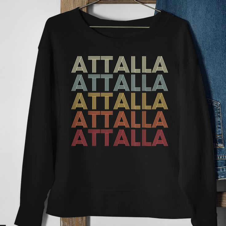 Attalla Alabama Attalla Al Retro Vintage Text Sweatshirt Gifts for Old Women