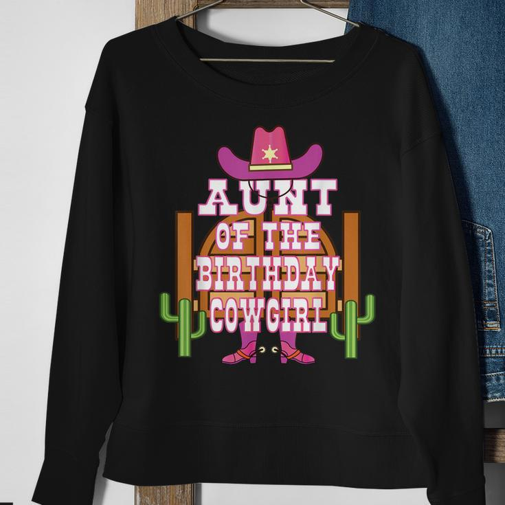 Aunt Of The Birthday Cowgirl Kids Rodeo Party Bday Sweatshirt Gifts for Old Women
