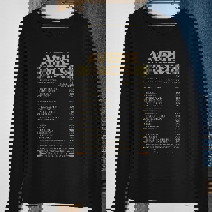 Averie Name Gift Averie Facts Sweatshirt Gifts for Old Women