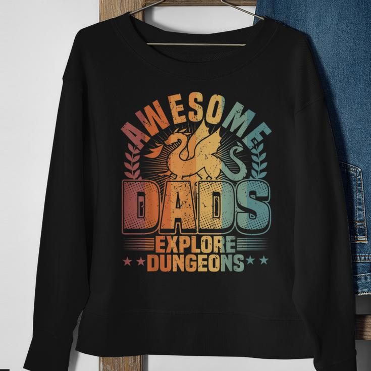 Awesome Dads Explore Dungeons Rpg Gaming & Board Game Dad Sweatshirt Gifts for Old Women