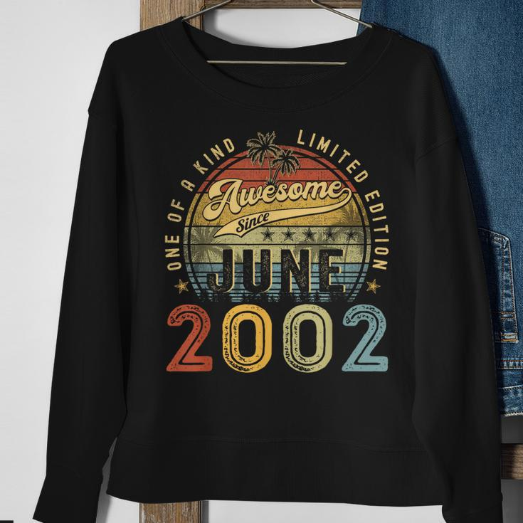 Awesome Since June 2002 Vintage 21St Birthday Party Retro Sweatshirt Gifts for Old Women