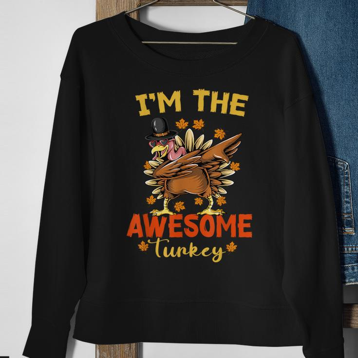 Awesome Turkey Matching Family Group Thanksgiving Party Pj Sweatshirt Gifts for Old Women