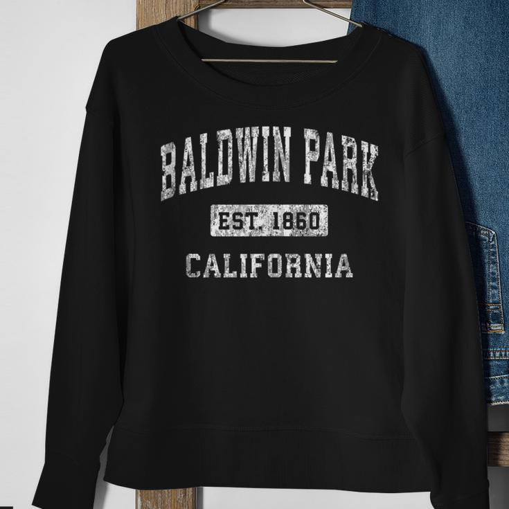 Baldwin Park California Ca Vintage Established Sports Sweatshirt Gifts for Old Women