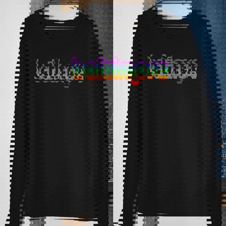 Baltimore Vintage Retro Maryland Graphic PrideGifts Sweatshirt Gifts for Old Women